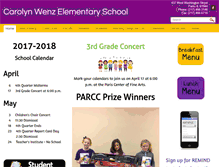 Tablet Screenshot of carolynwenzelementary.com